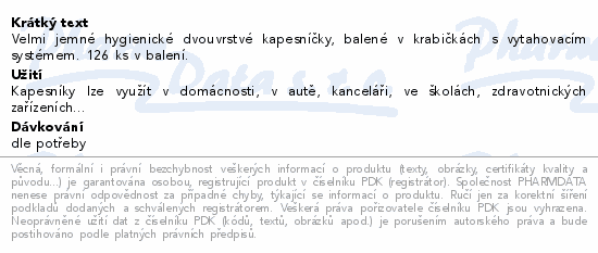 Kapesník papírový Royale box 126ks 2 vrstvý