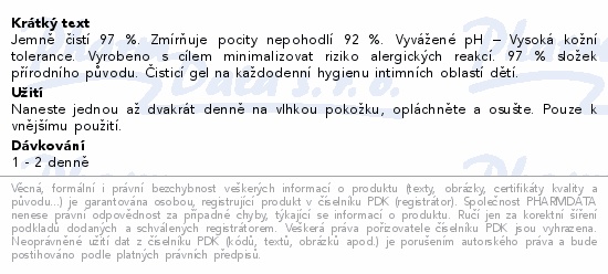 Mustela Čisticí gel na intim.hygienu dětí 200ml