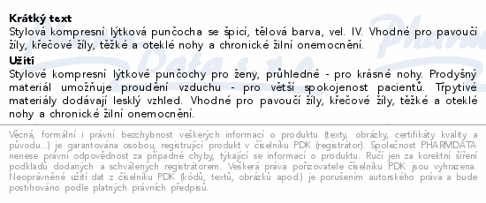 JOBST UltraSheer I.KT punč.lýtk.+šp.vel.IV tělové