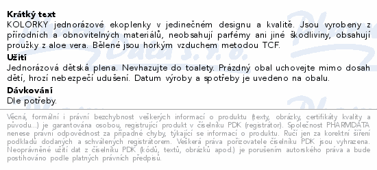 KOLORKY DAY jednor.eko plenky L 8-13kg 19ks Květy