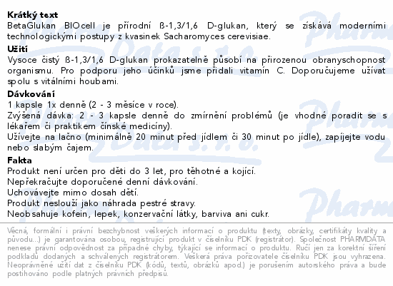 MycoMedica BetaGlukan BIOCell cps.90