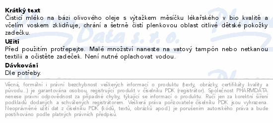 WELEDA Čistící mléko na zadeček 400ml