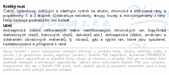 HydroClean Solution ošetřující roztok na rány350ml