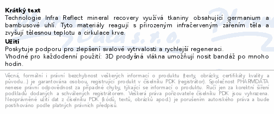 Pulsaar Active bandáž na zápěstí s bambus.uh.vel.L