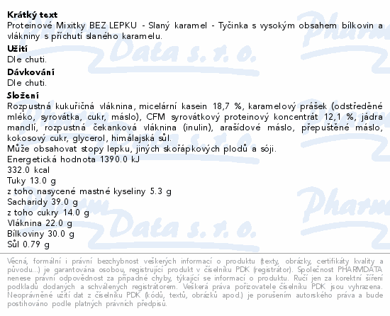 Mixit Mixitka Slaný karamel + Protein 43g