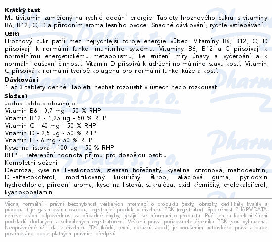 Vitalin Energy Multi Lesní ovoce tbl.14