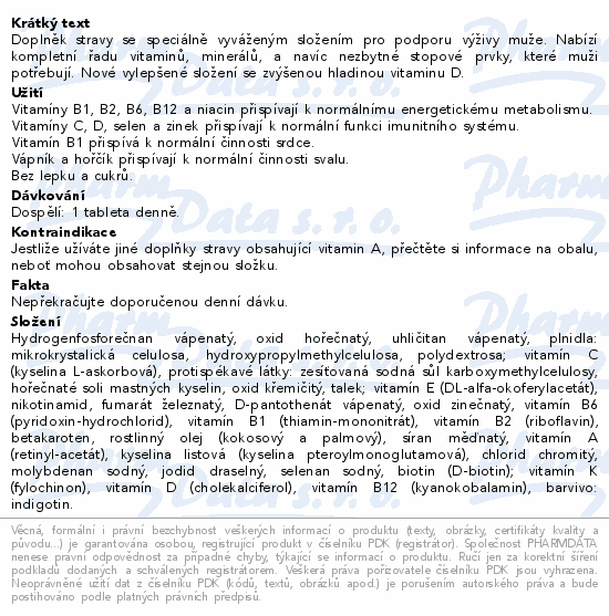 Centrum dla mężczyzn 90+30tbl. OPAKOWANIE UPOMINKOWE