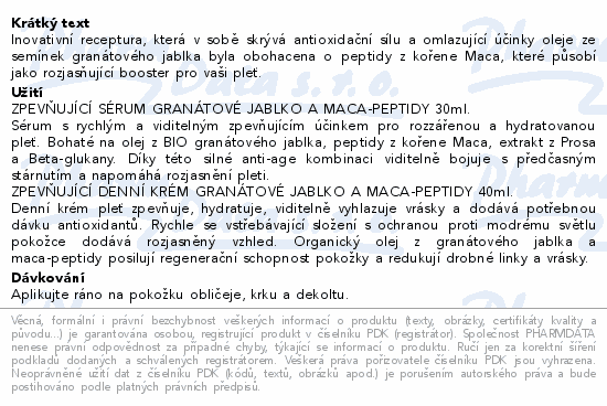 WELEDA Premium ujędrniający duet pielęgnacyjny Granat i peptydy Maca ZESTAW