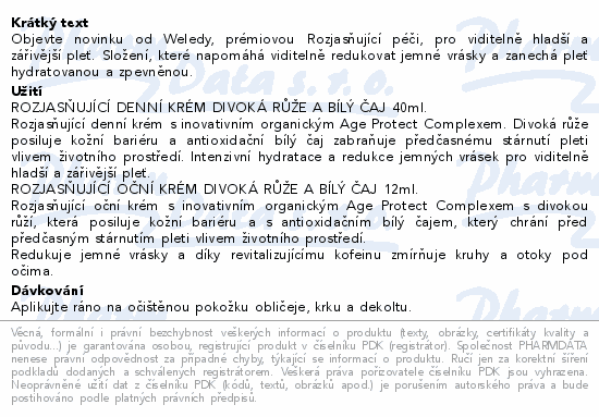 WELEDA Premium pielęgnacja rozjaśniająca - Dzika róża i biała herbata - ZESTAW