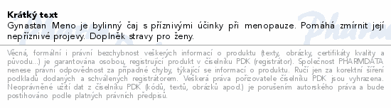 Gynastan Herbata ziołowa dla kobiet 20x1g Fytopharma