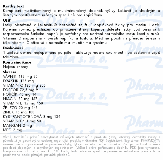 VitaHarmony Laktavit dla karmiących kobiet tbl.60